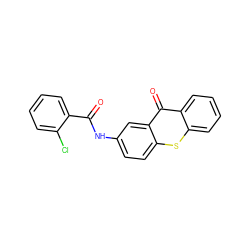 O=C(Nc1ccc2sc3ccccc3c(=O)c2c1)c1ccccc1Cl ZINC000004693982