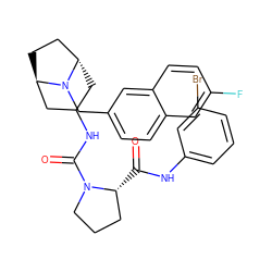 O=C(Nc1cccc(Br)c1)[C@@H]1CCCN1C(=O)NC1C[C@H]2CC[C@H](C1)N2Cc1ccc2cc(F)ccc2c1 ZINC000101513467