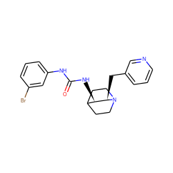 O=C(Nc1cccc(Br)c1)N[C@@H]1C2CCN(CC2)[C@@H]1Cc1cccnc1 ZINC000028523342