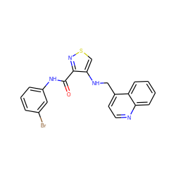 O=C(Nc1cccc(Br)c1)c1nscc1NCc1ccnc2ccccc12 ZINC000040865310