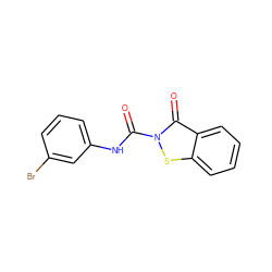 O=C(Nc1cccc(Br)c1)n1sc2ccccc2c1=O ZINC000096271389