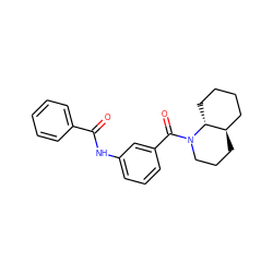 O=C(Nc1cccc(C(=O)N2CCC[C@@H]3CCCC[C@H]32)c1)c1ccccc1 ZINC000040873278