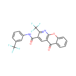 O=C(Nc1cccc(C(F)(F)F)c1)c1cc2c(=O)c3ccccc3oc2nc1C(F)(F)F ZINC000003015973