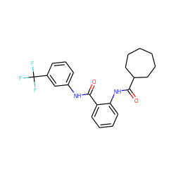 O=C(Nc1cccc(C(F)(F)F)c1)c1ccccc1NC(=O)C1CCCCCC1 ZINC000199852907