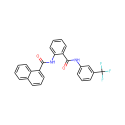 O=C(Nc1cccc(C(F)(F)F)c1)c1ccccc1NC(=O)c1cccc2ccccc12 ZINC000224927586