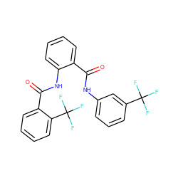 O=C(Nc1cccc(C(F)(F)F)c1)c1ccccc1NC(=O)c1ccccc1C(F)(F)F ZINC000224900849