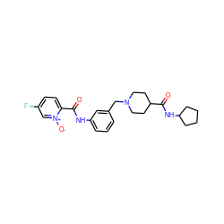 O=C(Nc1cccc(CN2CCC(C(=O)NC3CCCC3)CC2)c1)c1ccc(F)c[n+]1[O-] ZINC001772639129