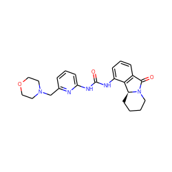 O=C(Nc1cccc(CN2CCOCC2)n1)Nc1cccc2c1[C@@H]1CCCCN1C2=O ZINC000653739251