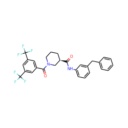 O=C(Nc1cccc(Cc2ccccc2)c1)[C@@H]1CCCN(C(=O)c2cc(C(F)(F)F)cc(C(F)(F)F)c2)C1 ZINC000096272118