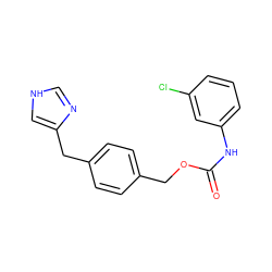 O=C(Nc1cccc(Cl)c1)OCc1ccc(Cc2c[nH]cn2)cc1 ZINC000004821685