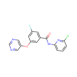 O=C(Nc1cccc(Cl)n1)c1cc(F)cc(Oc2cncnc2)c1 ZINC000096938949