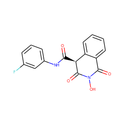 O=C(Nc1cccc(F)c1)[C@@H]1C(=O)N(O)C(=O)c2ccccc21 ZINC000103138316