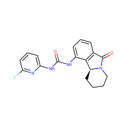 O=C(Nc1cccc(F)n1)Nc1cccc2c1[C@@H]1CCCCN1C2=O ZINC000095578026