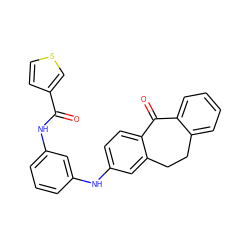 O=C(Nc1cccc(Nc2ccc3c(c2)CCc2ccccc2C3=O)c1)c1ccsc1 ZINC000095580352