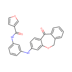 O=C(Nc1cccc(Nc2ccc3c(c2)OCc2ccccc2C3=O)c1)c1ccoc1 ZINC000095572862