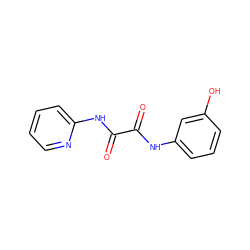 O=C(Nc1cccc(O)c1)C(=O)Nc1ccccn1 ZINC000017354799