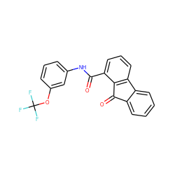 O=C(Nc1cccc(OC(F)(F)F)c1)c1cccc2c1C(=O)c1ccccc1-2 ZINC000059185396