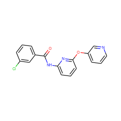 O=C(Nc1cccc(Oc2cccnc2)n1)c1cccc(Cl)c1 ZINC000096175608