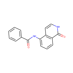 O=C(Nc1cccc2c(=O)[nH]ccc12)c1ccccc1 ZINC000071315763