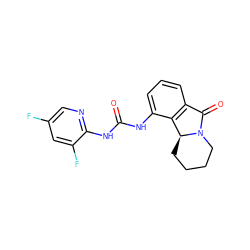 O=C(Nc1cccc2c1[C@@H]1CCCCN1C2=O)Nc1ncc(F)cc1F ZINC000095574683