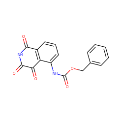 O=C(Nc1cccc2c1C(=O)C(=O)NC2=O)OCc1ccccc1 ZINC000013683211