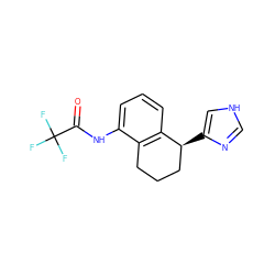 O=C(Nc1cccc2c1CCC[C@@H]2c1c[nH]cn1)C(F)(F)F ZINC000013580174