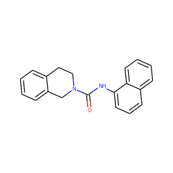 O=C(Nc1cccc2ccccc12)N1CCc2ccccc2C1 ZINC000004543100