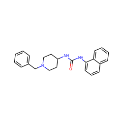 O=C(Nc1cccc2ccccc12)NC1CCN(Cc2ccccc2)CC1 ZINC000005682980