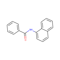 O=C(Nc1cccc2ccccc12)c1ccccc1 ZINC000000061529