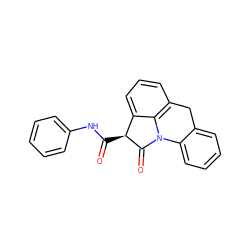 O=C(Nc1ccccc1)[C@@H]1C(=O)N2c3ccccc3Cc3cccc1c32 ZINC000026165591