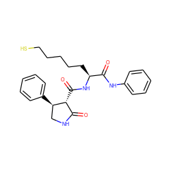 O=C(Nc1ccccc1)[C@H](CCCCCS)NC(=O)[C@@H]1C(=O)NC[C@H]1c1ccccc1 ZINC000205032541