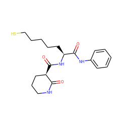 O=C(Nc1ccccc1)[C@H](CCCCCS)NC(=O)[C@@H]1CCCNC1=O ZINC000219541018