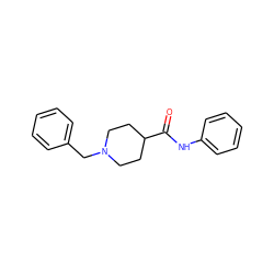 O=C(Nc1ccccc1)C1CCN(Cc2ccccc2)CC1 ZINC000016606521