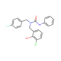 O=C(Nc1ccccc1)N(Cc1ccc(F)cc1)Cc1cccc(Cl)c1O ZINC000045336791