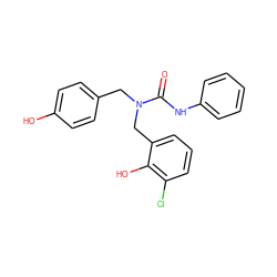 O=C(Nc1ccccc1)N(Cc1ccc(O)cc1)Cc1cccc(Cl)c1O ZINC000045337769