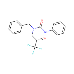 O=C(Nc1ccccc1)N(Cc1ccccc1)C[C@H](O)C(F)(F)F ZINC000001402810