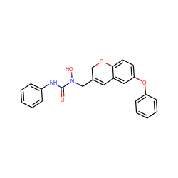 O=C(Nc1ccccc1)N(O)CC1=Cc2cc(Oc3ccccc3)ccc2OC1 ZINC000013833876