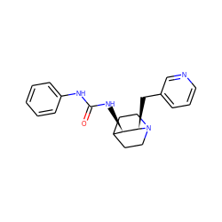 O=C(Nc1ccccc1)N[C@@H]1C2CCN(CC2)[C@@H]1Cc1cccnc1 ZINC000028523882