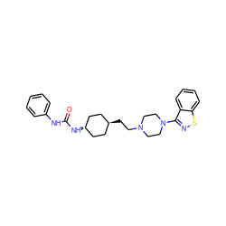 O=C(Nc1ccccc1)N[C@H]1CC[C@H](CCN2CCN(c3nsc4ccccc34)CC2)CC1 ZINC001772646785