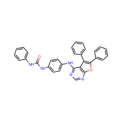 O=C(Nc1ccccc1)Nc1ccc(Nc2ncnc3oc(-c4ccccc4)c(-c4ccccc4)c23)cc1 ZINC000096272632