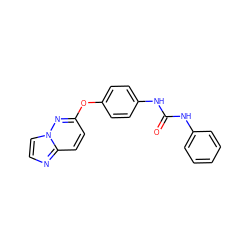 O=C(Nc1ccccc1)Nc1ccc(Oc2ccc3nccn3n2)cc1 ZINC000095562122