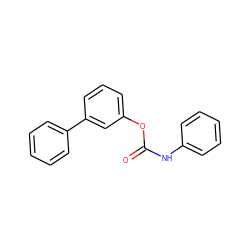 O=C(Nc1ccccc1)Oc1cccc(-c2ccccc2)c1 ZINC000045498560