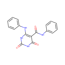 O=C(Nc1ccccc1)c1c(Nc2ccccc2)[nH]c(=O)[nH]c1=O ZINC000000008923