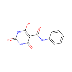 O=C(Nc1ccccc1)c1c(O)[nH]c(=O)[nH]c1=O ZINC000001586033