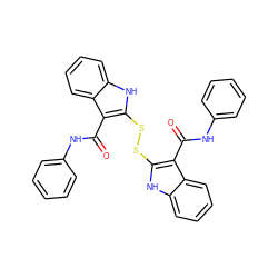 O=C(Nc1ccccc1)c1c(SSc2[nH]c3ccccc3c2C(=O)Nc2ccccc2)[nH]c2ccccc12 ZINC000027727861