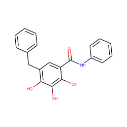 O=C(Nc1ccccc1)c1cc(Cc2ccccc2)c(O)c(O)c1O ZINC000029464710