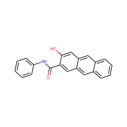 O=C(Nc1ccccc1)c1cc2cc3ccccc3cc2cc1O ZINC000001674197