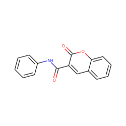 O=C(Nc1ccccc1)c1cc2ccccc2oc1=O ZINC000000042178