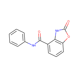 O=C(Nc1ccccc1)c1cccc2oc(=O)[nH]c12 ZINC000028881015