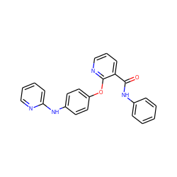 O=C(Nc1ccccc1)c1cccnc1Oc1ccc(Nc2ccccn2)cc1 ZINC000148118535